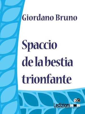 cover image of Spaccio de la bestia trionfante